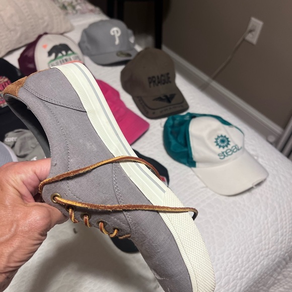 Polo Ralph Lauren men’s grey sneakers. Worn 5 times tops - Picture 6 of 8